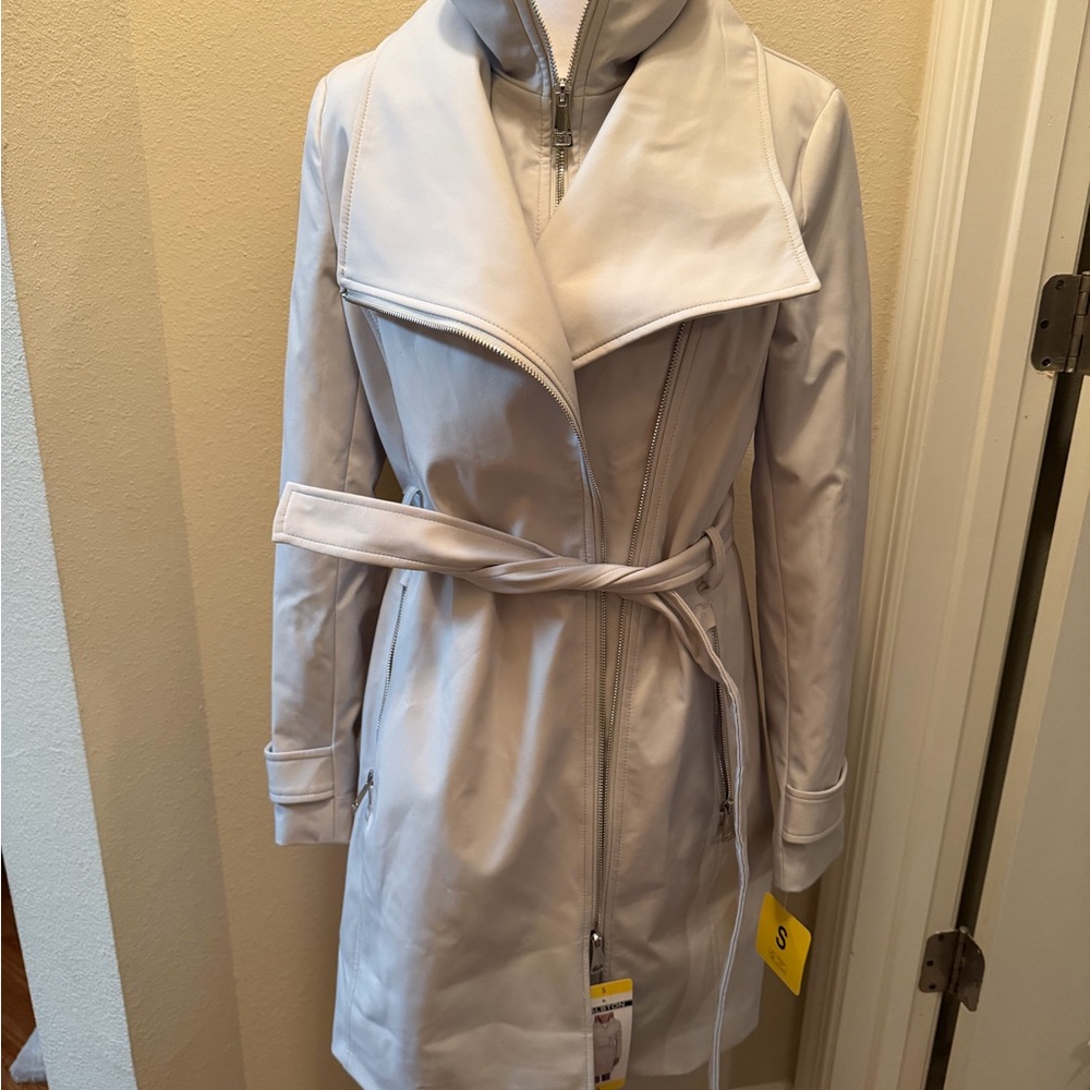 Halston Heritage Cream Trench Coat
